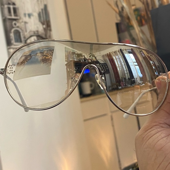 Chanel, Shield sunglasses with cc rhinestones - Picture 4 of 8